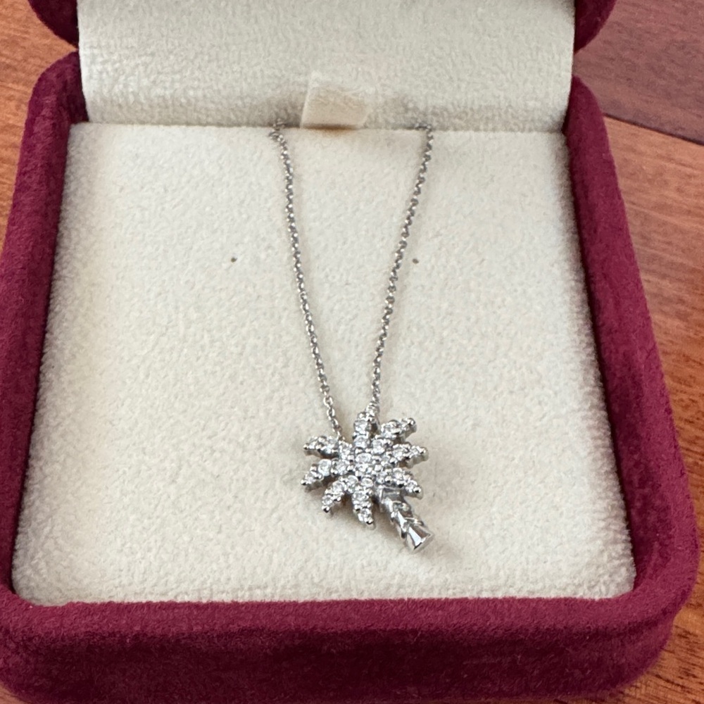 Roberto Coin White Gold/Diamond Palm Tree Necklace
